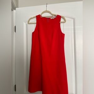 Loft burnt orange sleeveless dress